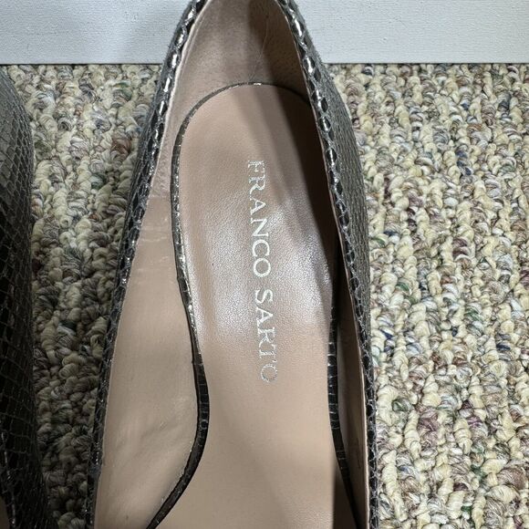 Franco Sarto Shoes Women's 8.5M Silver Heel Pumps - Picture 5 of 9